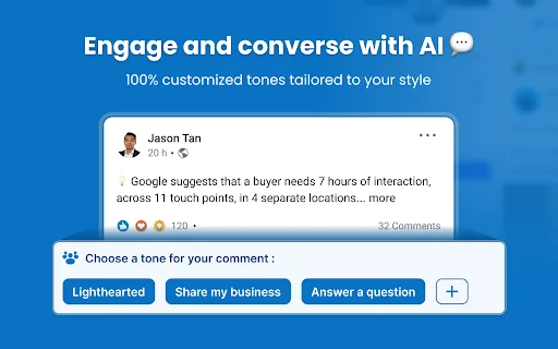 Engage AI LinkedIn: Tingkatkan Engagement & Koneksi Anda - Screenshot 2