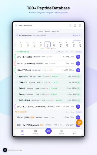 Unduh Smart Peptide Tracker Terbaru – Lacak Peptida Secara Mudah - Screenshot 10