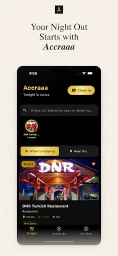 Unduh Accraaa Terbaru – Peta Kehidupan Malam & Kuliner Ghana Gratis - Screenshot 1