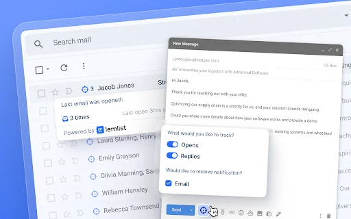 Download lemlist Chrome Extension – Automasi Email & CRM Terbaik - Screenshot 5