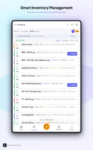 Unduh Smart Peptide Tracker Terbaru – Lacak Peptida Secara Mudah - Screenshot 11