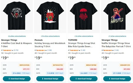Download AMZSniper Gratis – Alat Riset Produk Merch & KDP Terbaik - Screenshot 2