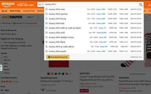 Download AMZSniper Gratis – Alat Riset Produk Merch & KDP Terbaik - Screenshot 3