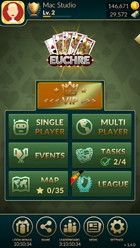 Download Euchre Ultimate Terbaru – Game Kartu Seru Gratis - Screenshot 1