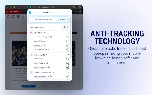 Ghostery AdBlocker: Browser Cepat & Privasi Maksimal – Unduh - Screenshot 4