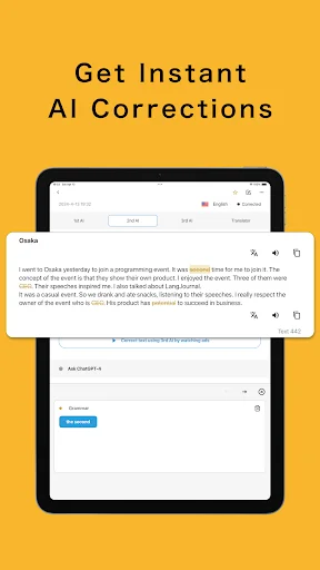 Download LangJournal Terbaru – Belajar Bahasa dengan Koreksi AI - Screenshot 18