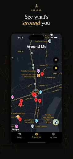 Unduh Accraaa Terbaru – Peta Kehidupan Malam & Kuliner Ghana Gratis - Screenshot 2