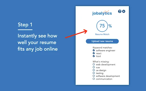 Jobalytics: Analisis Kata Kunci Resume & Lolos ATS Gratis - Screenshot 1