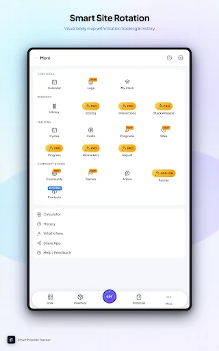 Unduh Smart Peptide Tracker Terbaru – Lacak Peptida Secara Mudah - Screenshot 14