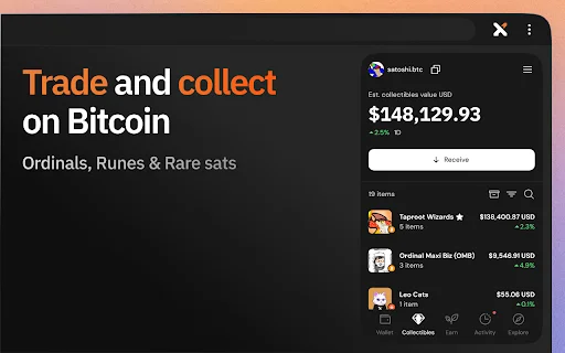 Download Xverse Bitcoin Wallet: Kelola BTC, Ordinals & Runes Aman - Screenshot 2