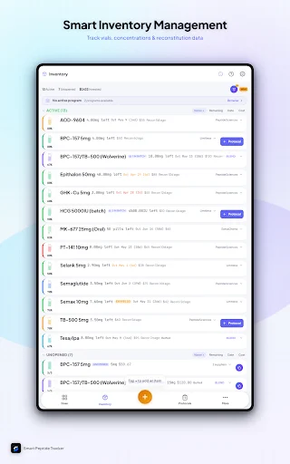 Unduh Smart Peptide Tracker Terbaru – Lacak Peptida Secara Mudah - Screenshot 17