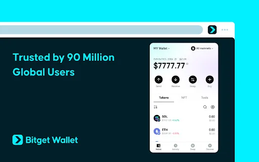 Bitget Wallet Chrome: Dompet Web3 & Crypto Terbaik 2024 - Screenshot 1