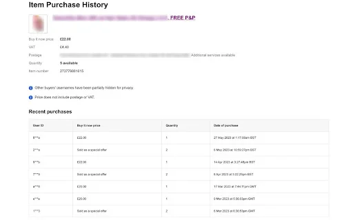 eBay Sold History Button – Lihat Riwayat Penjualan eBay - Screenshot 2