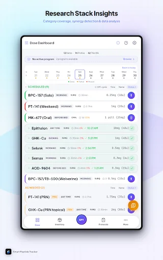 Unduh Smart Peptide Tracker Terbaru – Lacak Peptida Secara Mudah - Screenshot 15