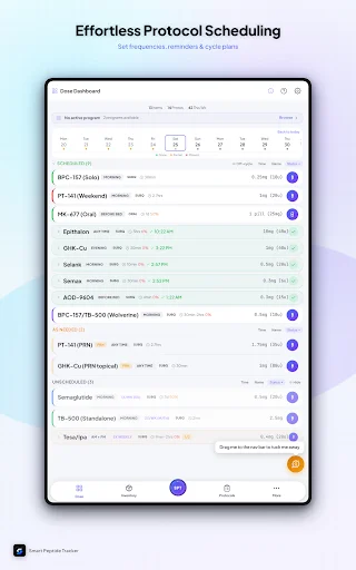Unduh Smart Peptide Tracker Terbaru – Lacak Peptida Secara Mudah - Screenshot 18