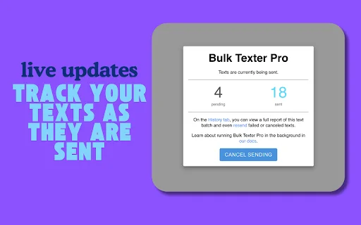 Bulk Texter Pro – Kirim Pesan Massal Efisien & Personal - Screenshot 4