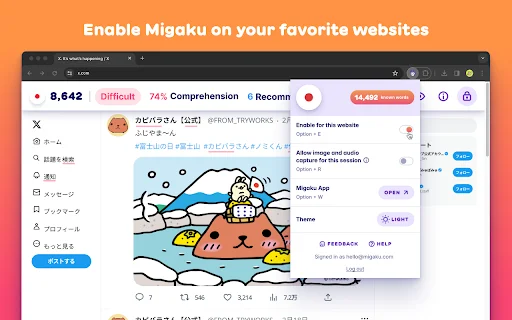 Download Migaku Terbaru – Belajar Bahasa Jadi Lebih Mudah - Screenshot 1