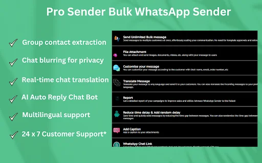 Pro Sender: Kirim Pesan WhatsApp Bulk Otomatis & Gratis - Screenshot 3