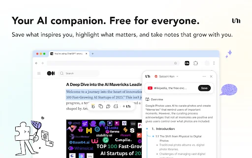YouMind AI: Asisten AI Terbaik untuk Mencatat & Belajar Cerdas - Screenshot 1