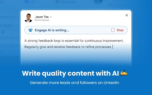 Engage AI LinkedIn: Tingkatkan Engagement & Koneksi Anda - Screenshot 3