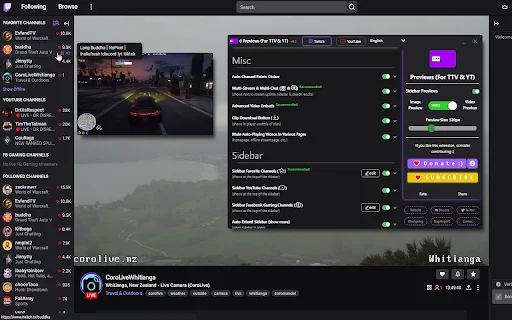 Previews: Ekstensi Twitch, YouTube & Kick Terbaik – Unduh Gratis - Screenshot 1