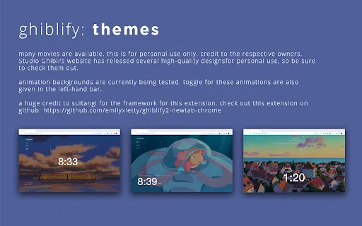 Download Ghiblify Terbaru – Tab Baru Estetik & Produktif - Screenshot 5