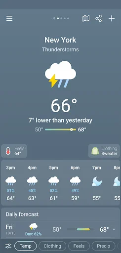 Download Weather & Clima Terbaru – Aplikasi Cuaca Akurat Gratis - Screenshot 2