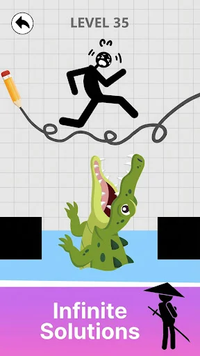 Download Save Stickman: Brain Draw Line Terbaru – Asah Otak Seru - Screenshot 4