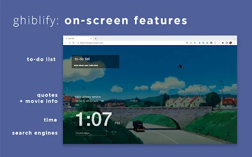 Download Ghiblify Terbaru – Tab Baru Estetik & Produktif - Screenshot 2