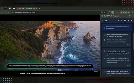 ChatGPT Audio Translator: Transkripsi & Terjemahan Real-Time - Screenshot 5
