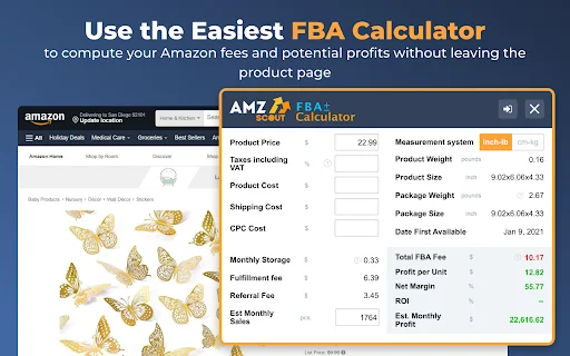 Download Amazon FBA Calculator Gratis – Estimasi Profit Cepat - Screenshot 1