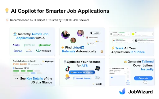 JobWizard: Isi Lamaran Kerja Otomatis & Resume ATS Gratis - Screenshot 2