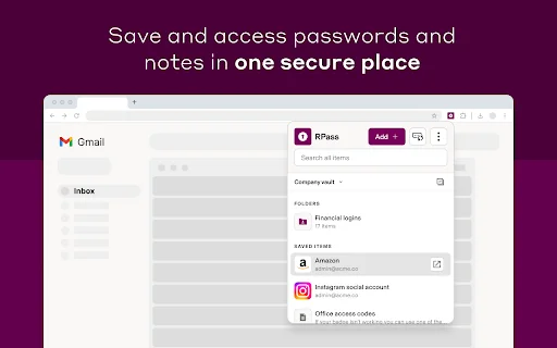 Download RPass Terbaru – Manajemen Kata Sandi Perusahaan - Screenshot 1