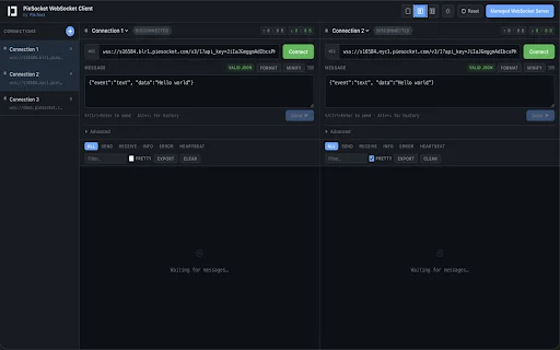 Download PieSocket WebSocket Client – Debugging API Terbaik - Screenshot 3