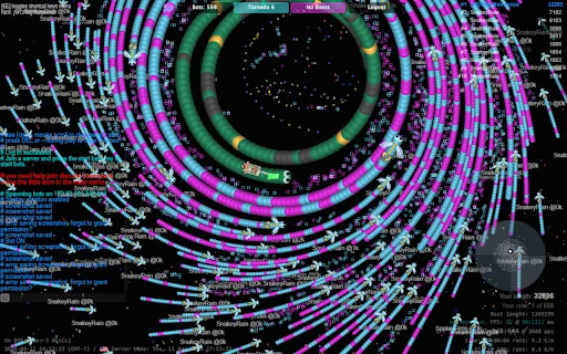 Download SnakeyRain Terbaru – Mod Bot Slither.io Terbaik - Screenshot 1