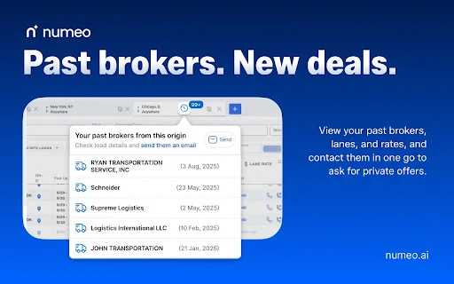 Download Numeo Spot Terbaru – Ekstensi AI Dispatcher DAT - Screenshot 5