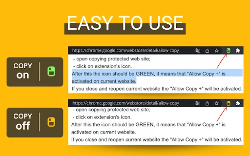 Allow Copy +: Salin Teks dari Situs Web Terproteksi dengan Mudah - Screenshot 1
