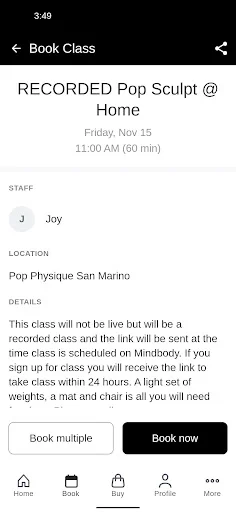 Download Pop Physique Terbaru – Booking Kelas Fitness Mudah - Screenshot 3