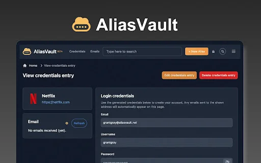 Download AliasVault Terbaru – Password Manager & Email Alias - Screenshot 1