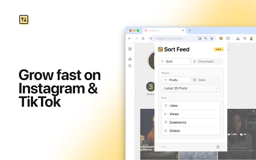 Sort Feed – Analisis Instagram & TikTok Terbaik untuk Kreator - Screenshot 1