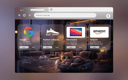 New Tab from Webdoka: Kustomisasi Tab Baru Jadi Lebih Produktif - Screenshot 1