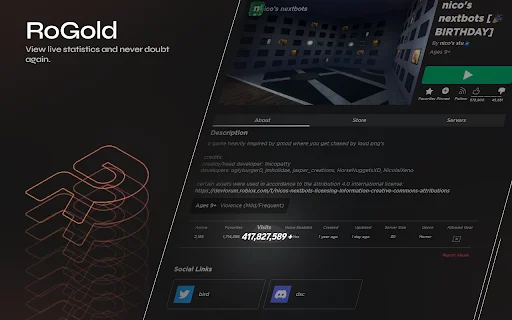 Download RoGold Terbaru – Tingkatkan Pengalaman Bermain Roblox - Screenshot 2