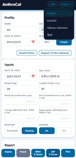 Download AnthroCal Versi Terbaru – Aplikasi Penilaian Pertumbuhan Anak - Screenshot 1