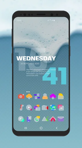 Download Bluric Icon Pack Terbaru – Tampilan Kaca Beku Estetik - Screenshot 2