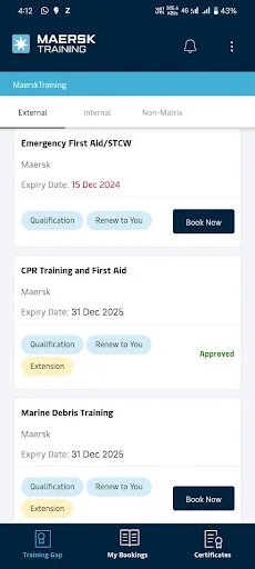 Download Maersk Training TMS Versi Terbaru – Lacak Sertifikasi Anda - Screenshot 3