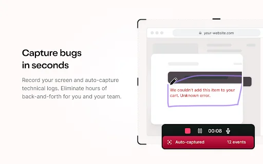 Jam: Laporkan Bug 10x Lebih Cepat – Ekstensi Chrome Terbaik - Screenshot 1