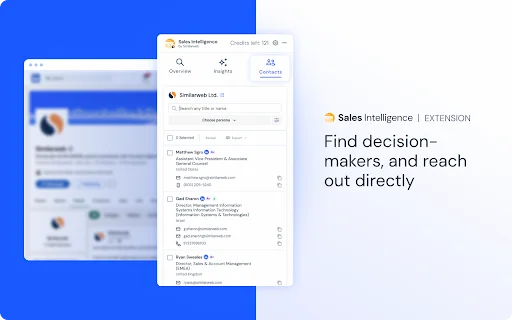 Similarweb Sales Extension: Cari Prospek & Email Bisnis Cepat - Screenshot 3