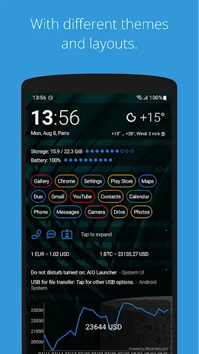 Download AIO Launcher Terbaru – Tampilan Home Screen Efisien - Screenshot 2