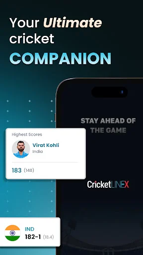 Download Cricket LineX Terbaru – Skor Live & Berita Kriket Cepat - Screenshot 1