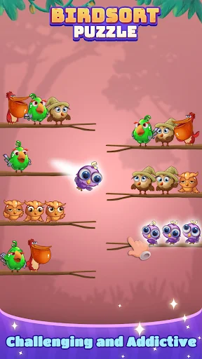 Download Bird Sort: Color Puzzle Master Terbaru – Game Asah Otak - Screenshot 2